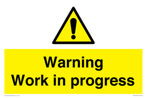 Warning Work in progress